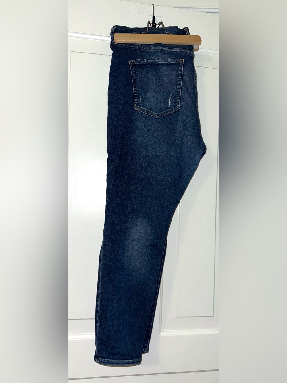 Gap Dark Stone Wash Straight Leg Jeans - Deep Indigo